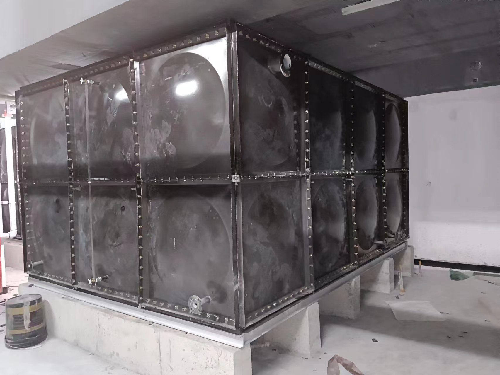 濟(jì)南24立方裝配式搪瓷鋼板水箱